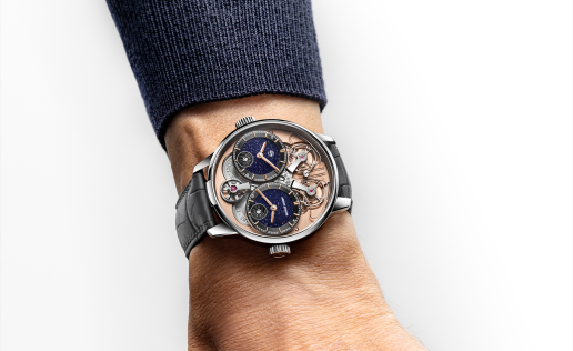 苍穹对比：Armin Strom Dual Time GMT Resonance Aventurine 双时区砂金石共振腕表