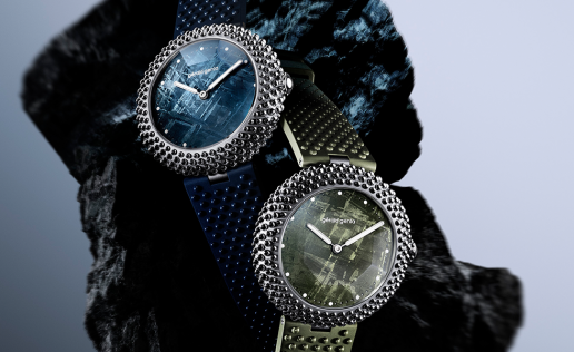 gérald genta 推出 Gentissima Oursin 41 隕石錶盤新款