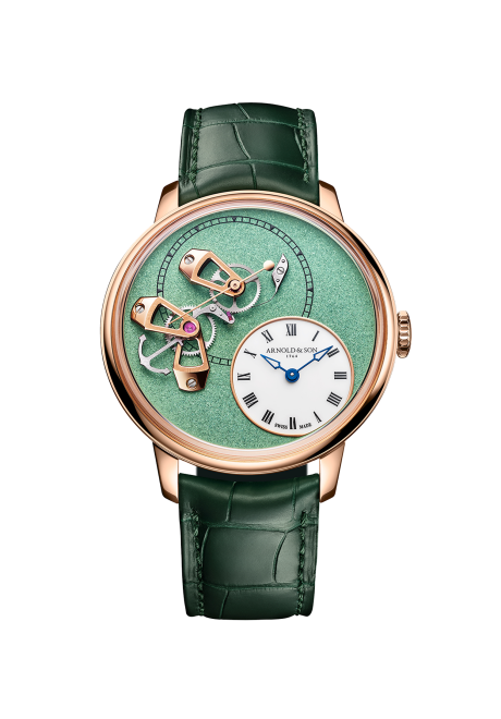 DSTB 42 跳秒紅金腕錶 薄荷綠款