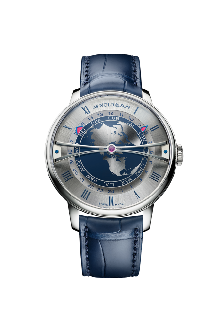 Globetrotter 42 精鋼腕錶 Strand Blue 版