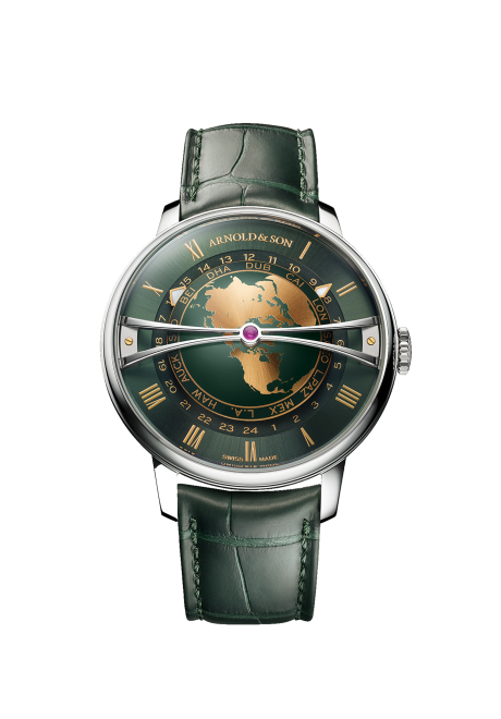 Globetrotter 42 精鋼腕錶 Greenwich Green 版