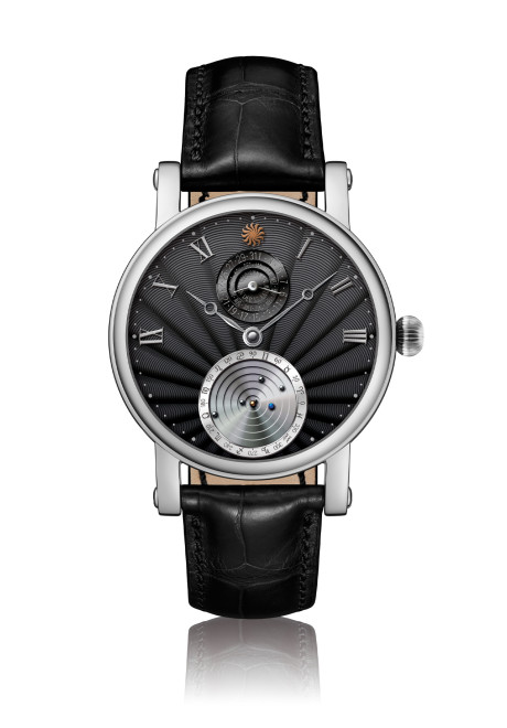 Planetarium 微型天体仪腕表 机刻雕花款