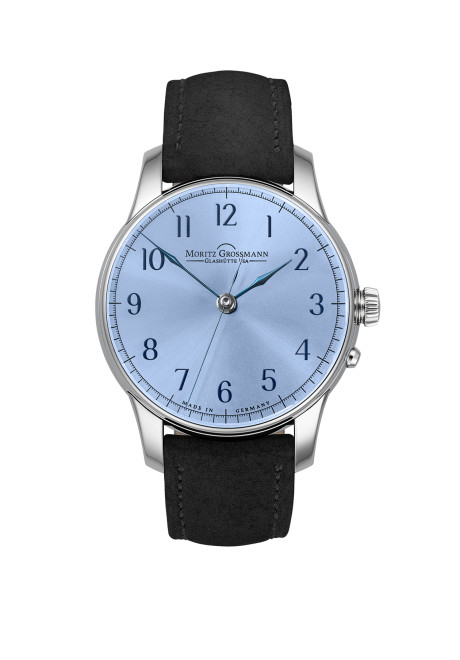 Central Second 大三针腕表冰蓝色表盘款